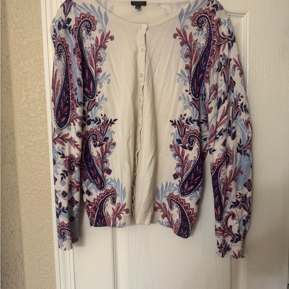 Paisley Print Cardigan